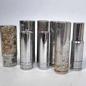 Used Various Deep Sockets Assorted Sizes *See Pics For List‎ #982
